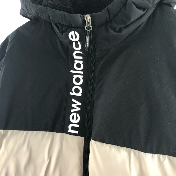 New Balance Sherpa lined two toned puffer winter jacket coat - Picture 10 of 10
